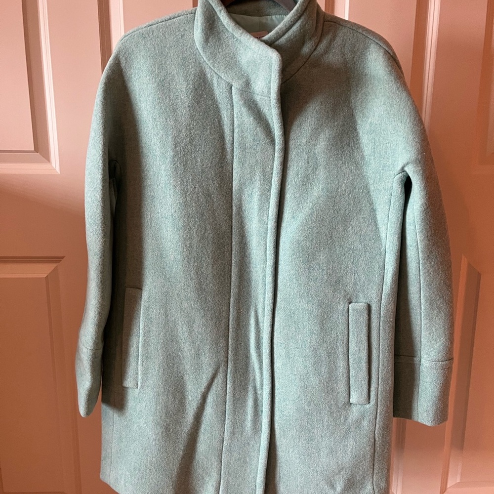 NWT J. Crew Women's Light blue city coat